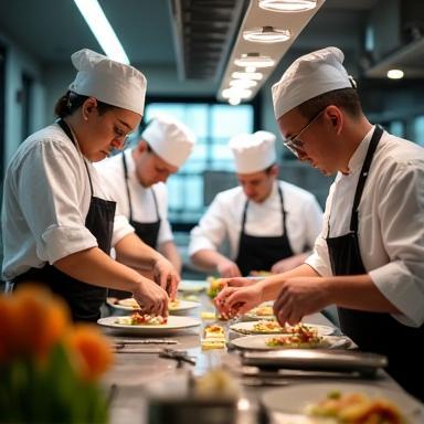 Équipe Livraison Gourmet en cuisine à Paris